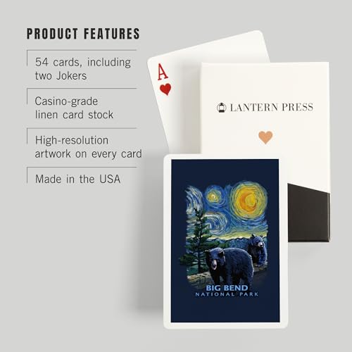 Baraja de poker Lantern Press Big Bend National Park 52 cartas miniatura 3