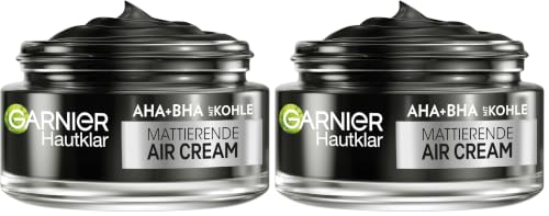 Garnier SkinActive AHA+BHA Crème matifiante pour le visage pour peaux sujettes aux impuretés 50 ml (Lot de 2)