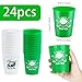 Atiloy 24 Pcs Golf Plastic Cups Bulk Golf Party Cups12 oz Reusable Plastic Cups Football Party Favors for Kids Birthday Home Golf Ball Themed Holiday Party Supplies Favors Golf Lover Gifts
