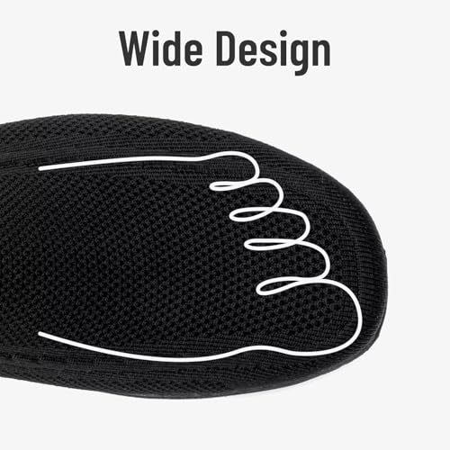 1TAZERO Men Wide Width Slip On Shoes Loafer with Arch Support Insoles Men Casual Shoes for Plantar Fasciiti with Arch Support4