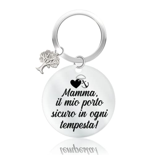 KAÏDENSÏ Idea Regalo Festa della Mamma Originale - Portachiavi Mamma Migliore del Mondo - Gadget Regali Divertenti per Mamme