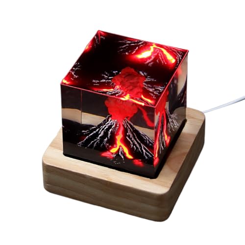 Lampe volcan en résine pour une ambiance cosy dans votre chambre à coucher