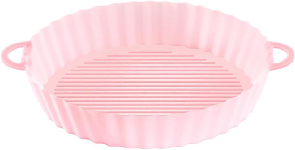 Ciieeo Air Fryer Silicone Pot Liner Reusable Non-Stick Air Fryer Accessory 8.26X7.28X1.57 Inch Heat Resistant Baking Mat for Easy Cleaning and Food Protection