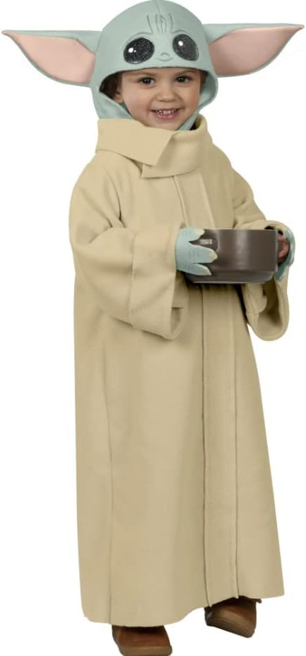 Rubie's The Mandalorian Child - Disfraz de Halloween para niños con licencia oficial de Star Wars (bronceadoverde, 2T)