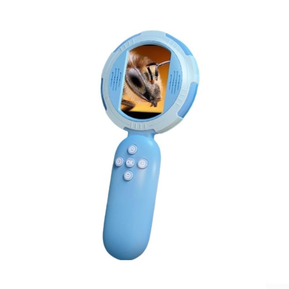 Microscopio digital portátil que graba video fotográfico con enfoque manual y 8 luces LED