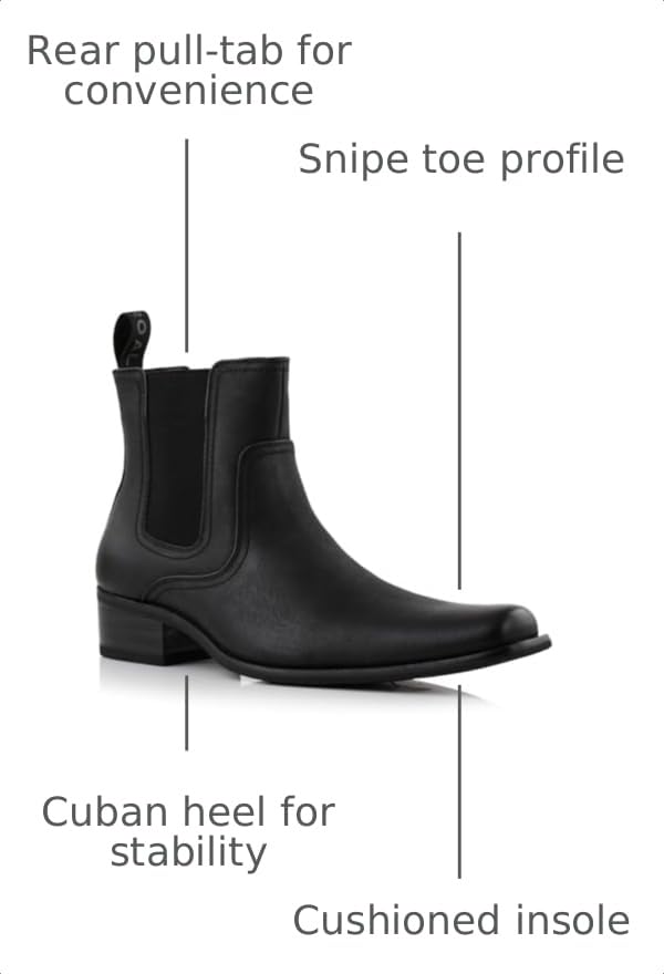 Image of Ferro Aldo Men's Western Boot Collection | Casual & Dress Ankle Boots in Cowboy, Chelsea, & Biker Styles for Men