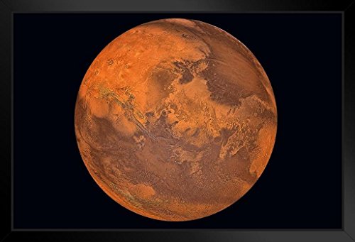 Planet Mars The Red Planet Photo Photograph Art Print Stand or Hang Wood...