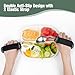 AKIMRABY Adaptive Utensils Set, 4-Piece Weighted Utensils with 2 Elastic Strap for Parkinson’s, Arthritis and Hand Tremors, Non-Slip Handles for Easy Grip & Independence, Left Handed