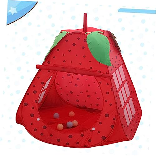 VICASKY Meisjes Tentje Opvouwbare Put Kasteel Put Met Tunnel Tentje Voor Kinderen Pit Tent Spel Spelen Tent Fruit Aardbei Pit Kinderen Tipi Tenten Voor Kinderen Baby Opvouwbare Bal Binnen - Afbeelding 5