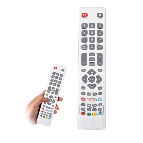 Mando a distancia SHARP TV, para controles remotos afilados para TV, para control remoto Sharp Aquos TV, control remoto de repuesto compatible con Smart Televesion
