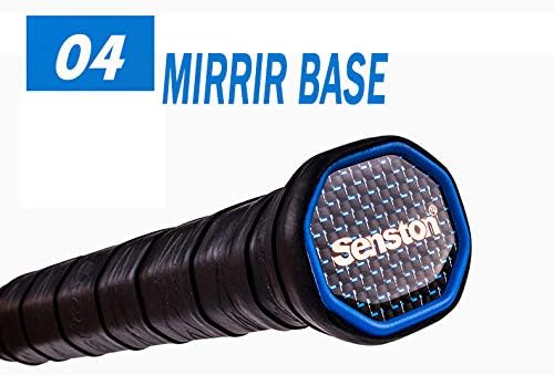 Miniatura 7 de Senston - Juego de raqueta de bádminton de grafito de alta calidad para 2 jugadores, incluye 1 bolsa de bádminton, 2 raquetas2 agarres