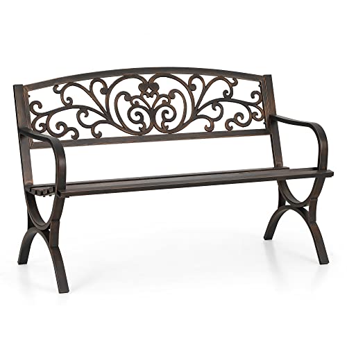 Sophia & William Metal Outdoor Bench 50