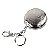 Produktbild Nalmatoionme Edelstahl Tragbarer Mini Runde Aschenbecher mit Schlüsselanhänger (Silber)