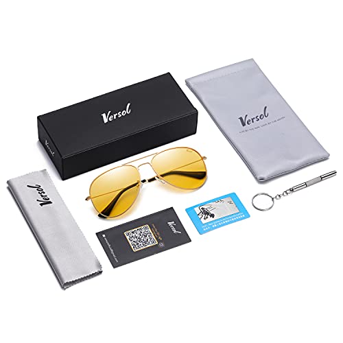 Image of Aviator Sunglasses for Men Women, Polarized Mirrored UV400 Lenses, Lightweight & Classic for Driving & Outdoors