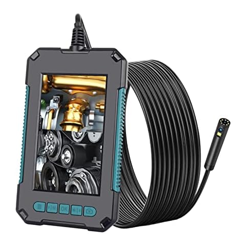 Inspection Endoscope,Industrial Endoscope with 8mm Automotive Inspection Camera Waterproof LED Light 4.3 inch Screen 1080P High Definition Digital Borescope Cover