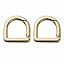 Amazon.com: 2pcs Semicircle Metal Spring Key Ring,Spring Snap Hooks ...