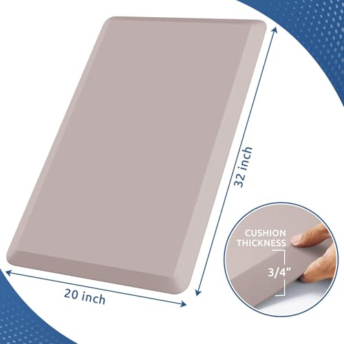 Image of 0.8 inch Thick Kitchen Mat Cushioned Anti Fatigue Rug Comfort Floor Mats