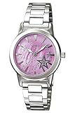 Casio Women's LTP1324D-6A Silver Stainless-Steel Quartz Watch with Pink Dial