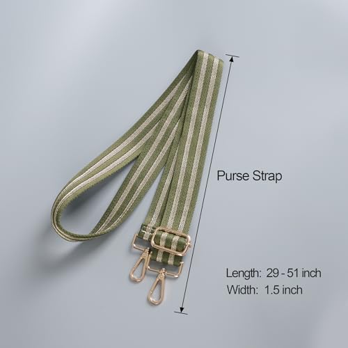 Image of chushui Herringbone Purse Strap Replacement Wide Adjustable Crossbody Strap with Metallic Thread,Woven Fashion Shoulder Bag Strap for Tote Handbag, Gold Silver Shimmer