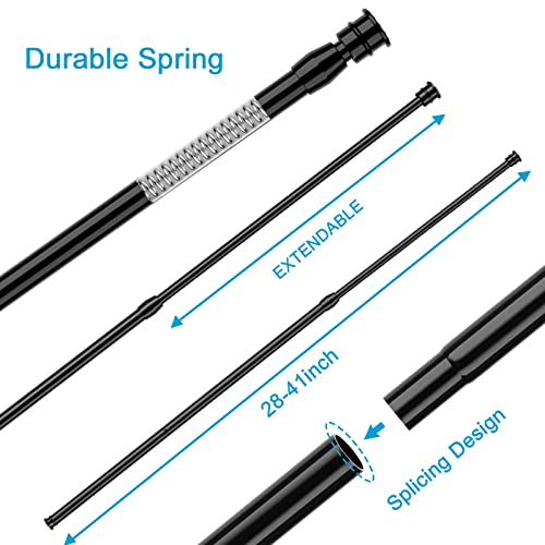 Tension Curtain Rod 28 To 41Inch Spring Loaded Curtain Rods Tension Rod Spring Rod Small Tension Rods Spring Rods For Curtains Tension Curtain Rods Adjustable Tension Rod #TOP1