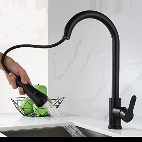 Sumeber Küchenarmatur Mischbatterie 360° Drehung mit ausziehbarem Spültischarmatur Wasserhahn Küche Einhandmischer für Küche und Bad Edelstahl Spültischmischer mit Einhebelgriff Cover