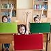 18 Pcs Privacy Folders Boards for Student Desks Desk Dividers for Students Classroom Desk Privacy Panel Study Carrels School Teacher Supplies, 9 Colors, 17 x 12 Inch
