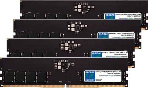 64 GB (4 x 16 GB) DDR5 4800 MHz PC5-38400 288-pinowy zestaw pamięci RAM DIMM kompatybilny z komputerami stacjonarnymi PC / płytami głównymi