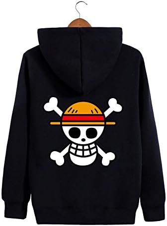 Weimisi One Piece Anime Monkey D. Luffy Zip-up Hoodie (XXL)