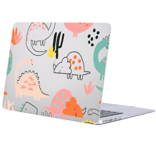 Funda MacBook Neo 13 A3404 ideal para estudiantes carcasa rígida resistente de dinosaurio