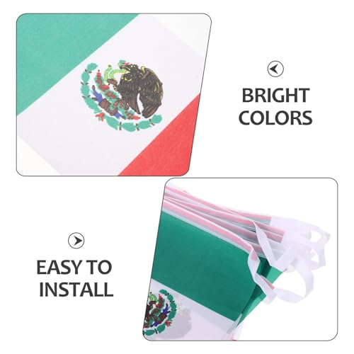 Drapeaux mexicains en guirlande pour décorer un anniversaire - 4