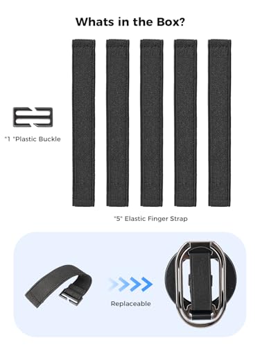 Image of SUPERONE for Phone Grip Adjustment Finger Loop Strap, Elastic Finger Strap 5 PCS