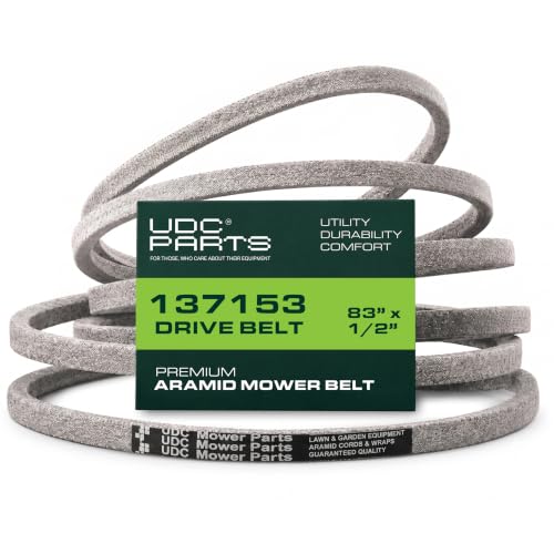 UDC Parts 137153 Craftsman Drive Belt Replacement, 1/2" x 83", Aramid Cord
