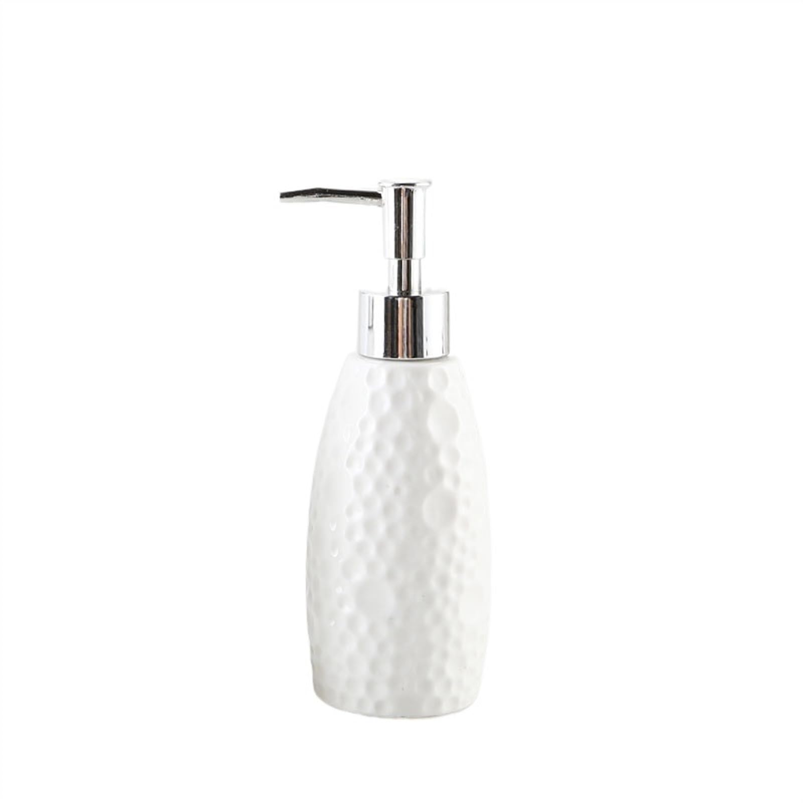 Kitchen Soap Dispenser Hand Soap Dispenser, Ceramic Soap Dispenser, Hand Pump Soap Bottle for Bathroom Kitchen,for Hand Soap, Soap, Lotion Handsoaps Dispenser(White(bumpy))