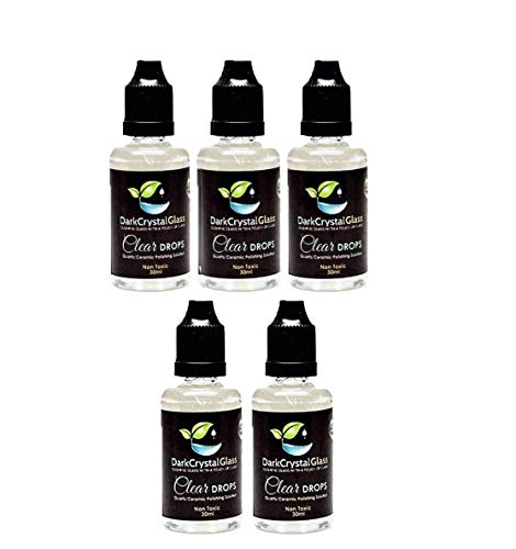 Dark Crystal Glass and Quartz Natural Cleaning Solution 30ml - Clear Drops (5)