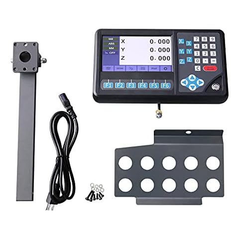 Accusize Industrial Tools 3 Axis DRO D80 Digital Readout, Digital Scale Display, D80-3V Cover