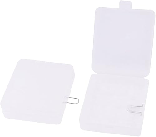 IIVVERR - 2 cajas de almacenamiento de plástico blanco transparente para 4 pilas 18650 (2 piezas de caja de almacenamiento de plástico blanco claro