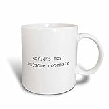 3dRose mug_195413_3 Worlds Most Awesome Roommate Magic Transforming Mug, 11-Ounce