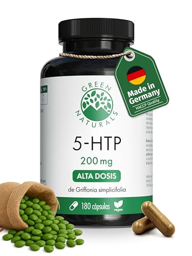 Green Naturals 5-HTP 200 mg – Griffonia simplicifolia – 180 cápsulas