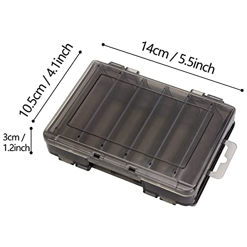 Funzhan Fishing Baits Case Lure Storage Case Container Tackle Box Organizer Double Sided Waterproof For Minnow Swimbaits Crankbaits Hard Plastics Sequins Multi Jointed #TOP1