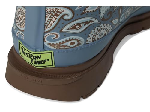 Image of Western Chief Women's Waterproof Mid Rain Boots | Ladies pull on mid rain boots with adjustable buckle, cushioned insole, and rubber outsole for wet weather and outdoor wear.