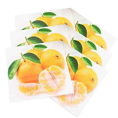 EXCEART 20 Pçs Guardanapos Coloridos Guardanapos De Festa Guardanapo De Impressão Friut Guardanapo D