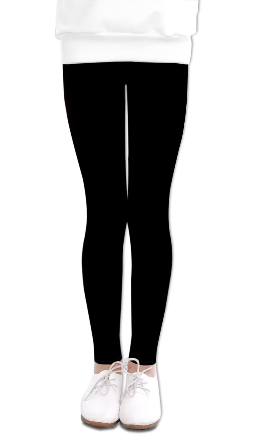 LUOUSE Girls' Leggings Full Length Comfy Pants Trousers 4-13 Years