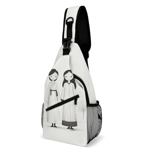Mochila bandolera para senderismo y viaje unisex miniatura 1
