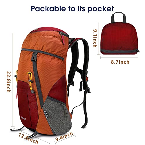 Wanderrucksack für Damen von G4Free – 40L Ultraleicht und Faltbar