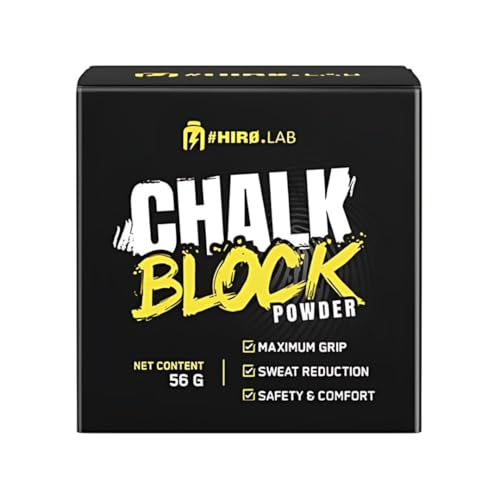 #HIRO.LAB Polvo de bloque de tiza – 56 g | Magnesia Premium para entrenamiento de fuerza, escalada y mejor agarre deportivo