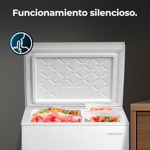 Cecotec Congelador Horizontal 99L Bolero CoolMarket Chest 99P White E. Cesta con Asas, Control Electrónico LED, UltraContact D-Cool, Dual Function, Puerta ZeroG (80º-30º), Fast Freezing, Compacto - imagen 12