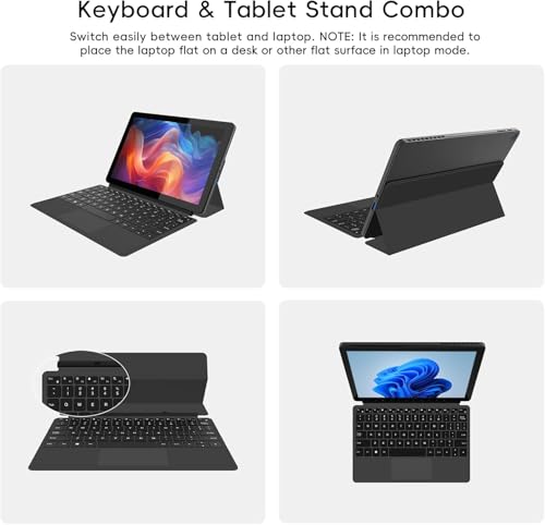 image for QAZIPO 2-in-1 Laptop/Tablet (2026), Windows 11 PC with Magnetic Keyboa
