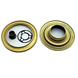 埋め込みストーブディフューザー ハイレッグバーナーカバーセット ハイレッグバーナーディバイダー 真鍮テクスチャー 調理愛好家用 ストーブアクセサリーセット