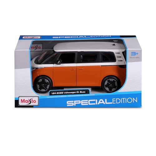 ID Buzz Van Naranja y Blanco Serie Especial 1/24 miniatura 6