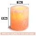Crystal Allies Natural Himalayan Salt Lamp and 2 Piece Cylinder Tea Candle Holder Combo with Dimmable Cord and Bulb